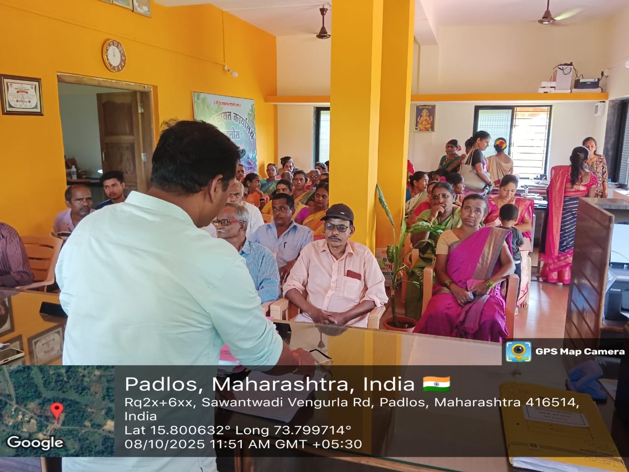 पाडलो स ग्रामसभा उपस्थित मतदार